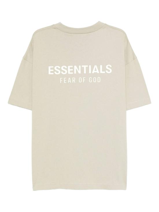 25FW 피어오브갓 반팔 티셔츠 125SP254196F ABBEYSTONE Cream - FEAR OF GOD