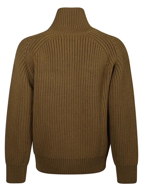 25FW 드리스 반 노튼 스웨터 2520212172707 606 Kaki - DRIES VAN NOTEN