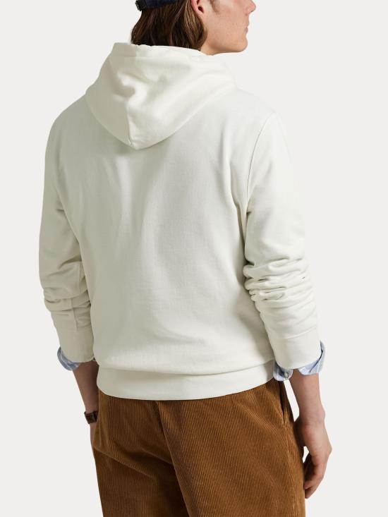 25FW 랄프 로렌 레귤러 핏 후드 티셔츠 710980306 001 White - RALPH LAUREN