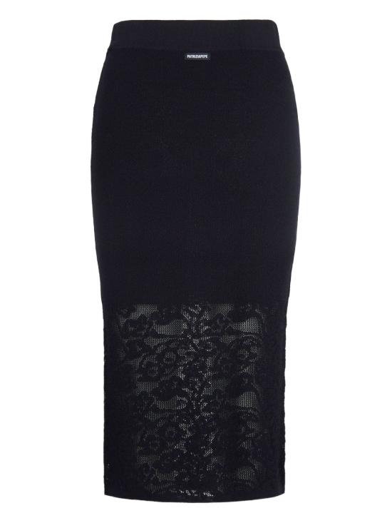 25FW 파트리지아페페 미디 스커트 8G0482 K284K103 Black - PATRIZIA PEPE
