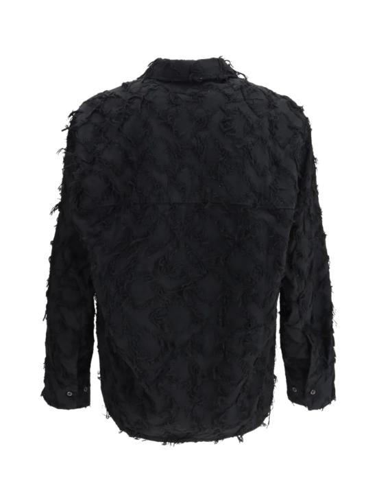 25FW 세퍼 긴팔 셔츠 WES FRINGEDBLACKTWILL Black - SEFR