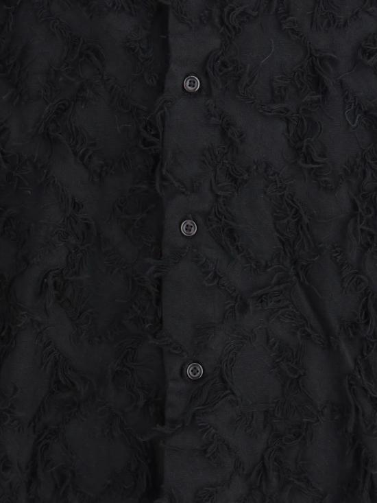 25FW 세퍼 긴팔 셔츠 WES FRINGEDBLACKTWILL Black - SEFR