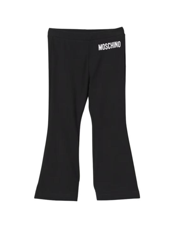 25FW [키즈] 모스키노 스트레이트 팬츠 HDP06S LBA1160100 Black