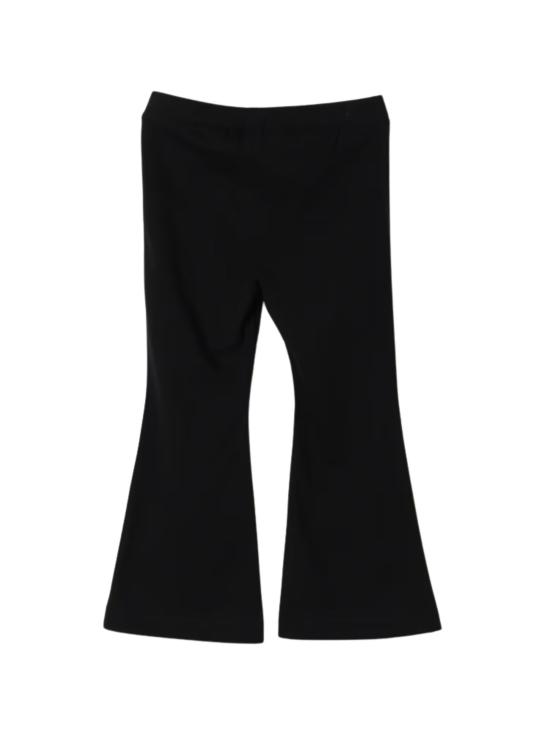 25FW [키즈] 모스키노 스트레이트 팬츠 HDP06S LBA1160100 Black - MOSCHINO