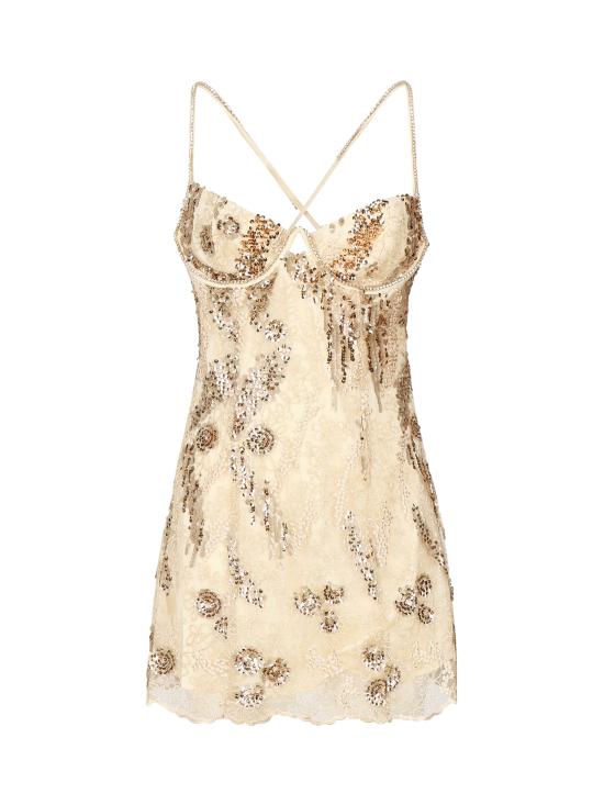 26SS 포러브앤레몬스 숏 원피스 CD2819 GOLD Golden - FOR LOVE & LEMONS