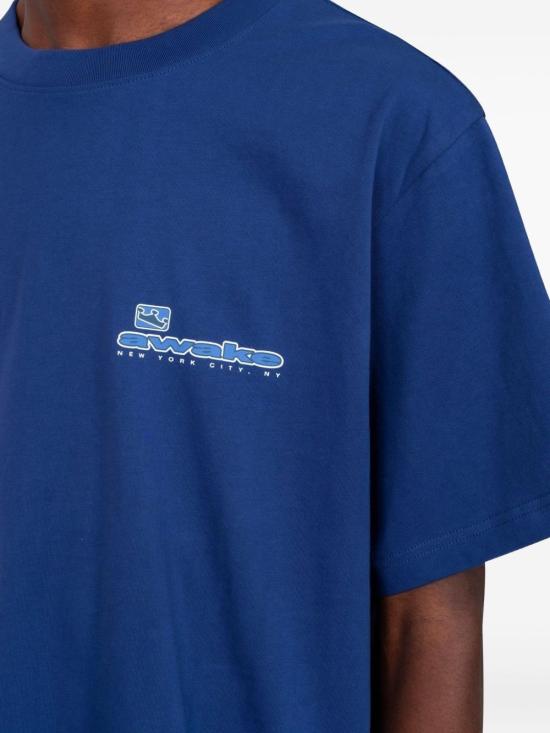 25FW 어웨이크 NY 반팔 티셔츠 TS004 NAVY Blue - AWAKE NY