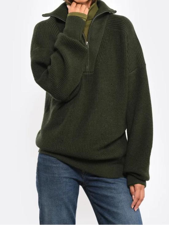 25FW 이자벨마랑 스웨터 PU0080HA A1L79H67KI Kaki - ISABEL MARANT