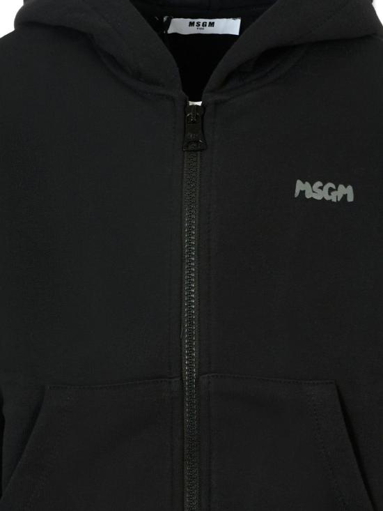 25FW [키즈] 엠에스지엠 트레이닝 상의 F5MSJUZH002 110 Black - MSGM