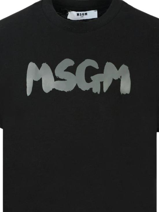 25FW [키즈] 엠에스지엠 탑 F5MSJUTH011 110 Black - MSGM