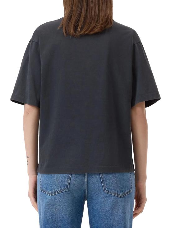 25FW 메종 라비쉬 반팔 티셔츠 MMPOPINAMORE CARBONWASHED Black - MAISON LABICHE