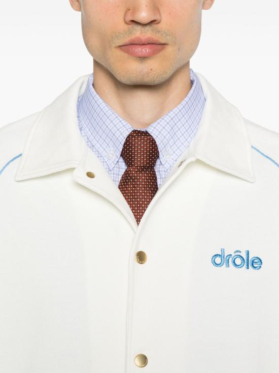 25FW 드롤드무슈 긴팔 티셔츠 JT227 CO162OW Bianco - DROLE DE MONSIEUR