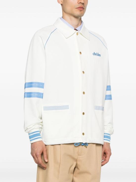 25FW 드롤드무슈 긴팔 티셔츠 JT227 CO162OW Bianco - DROLE DE MONSIEUR