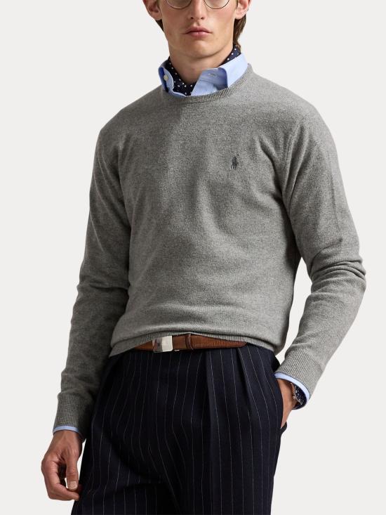 25FW 랄프 로렌 스웨터 710974148 002 Grey - RALPH LAUREN