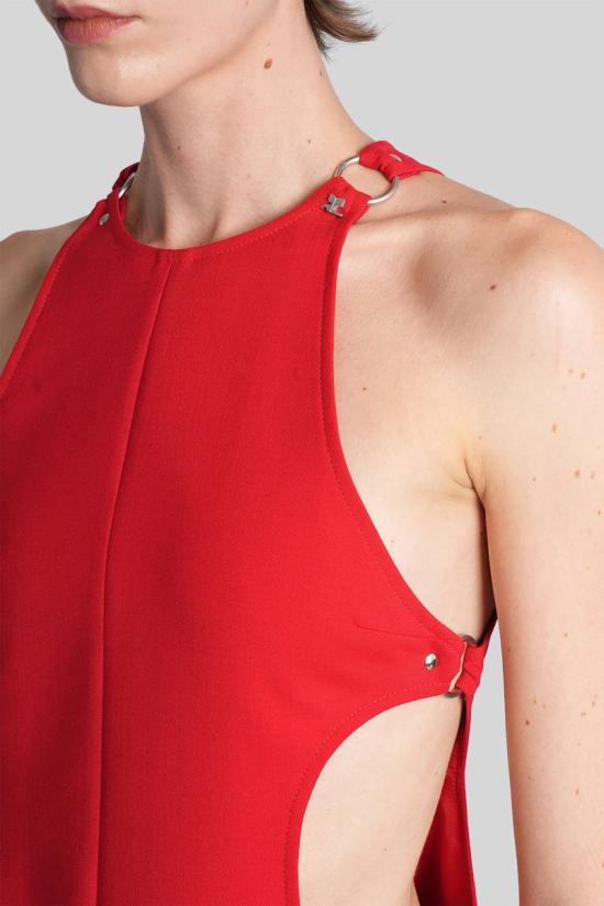 25FW 쿠레쥬 숏 원피스 430119 325CRO687WO0113 RED - COURREGES