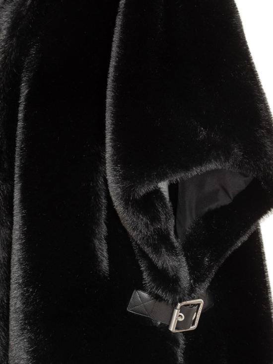 25FW 핑코 페이크 퍼 케이프 103837A2PI Z99 Black - PINKO