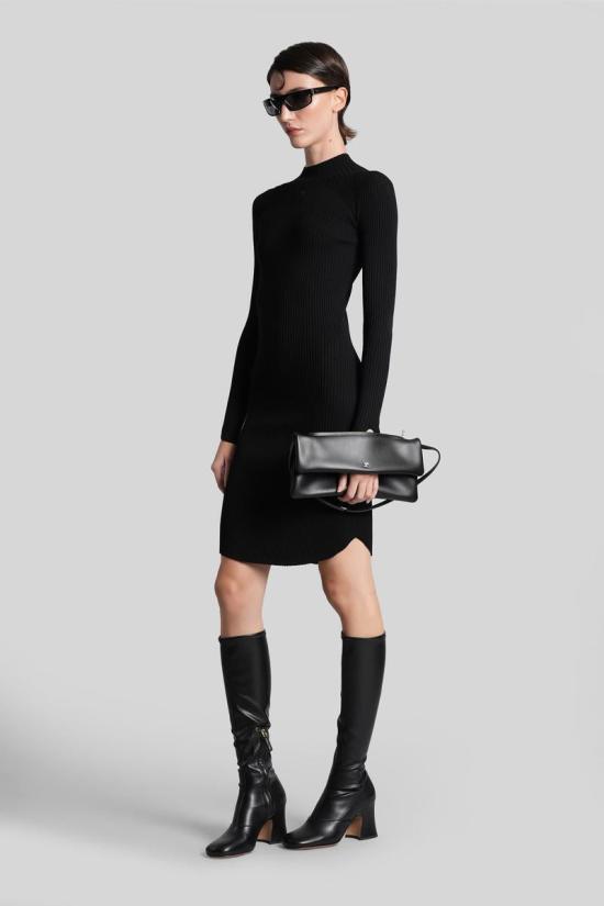 25FW 쿠레쥬 숏 원피스 430111 325MRO690FI0001 Black - COURREGES