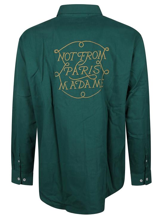 25FW 드롤드무슈 긴팔 셔츠 HSH237 CO217DGN Green - DROLE DE MONSIEUR