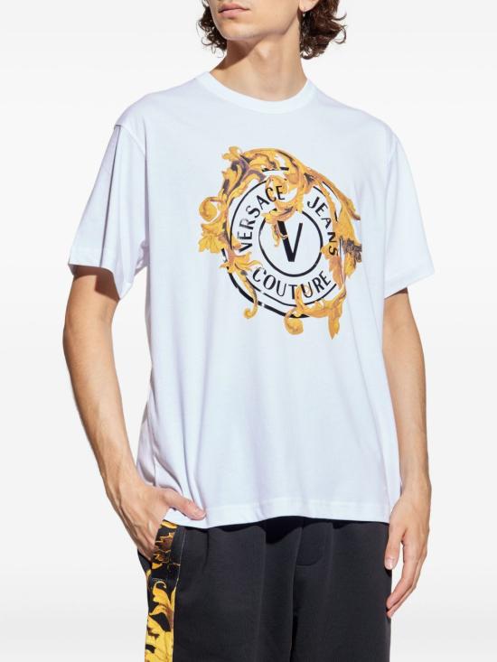 25FW 베르사체 반팔 티셔츠 79GAHE01 CJ00TG03 White - VERSACE