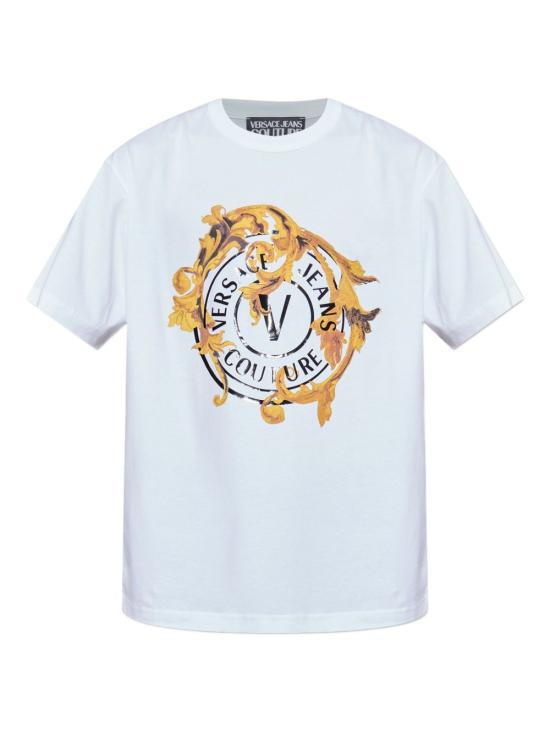 25FW 베르사체 반팔 티셔츠 79GAHE01 CJ00TG03 White - VERSACE