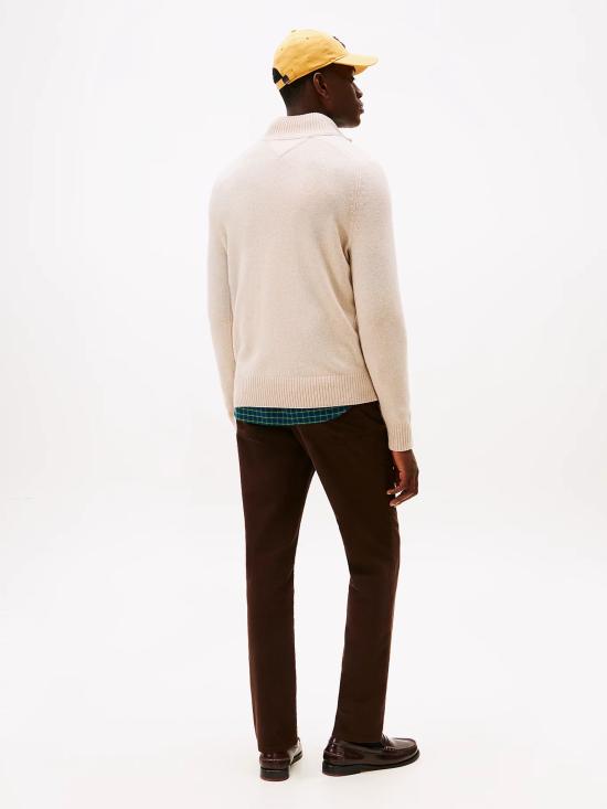 25FW 타미힐피거 가디건 MW0MW36536 AFL Beige - TOMMY HILFIGER