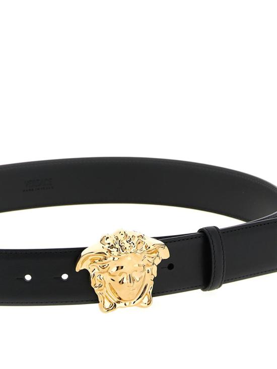 26SS 베르사체 가죽 벨트 1020000DVTP11B00V Black - VERSACE