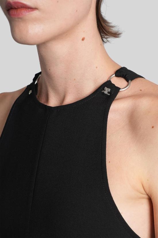 25FW 쿠레쥬 숏 원피스 430120 325CRO687WO0113 Black - COURREGES