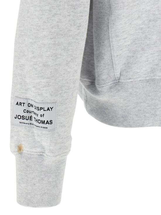 25FW 갤러리 디파트먼트 페인트 로고 후드 티셔츠 GPH50044 LTHEATHERGREY Grey - GALLERY DEPT