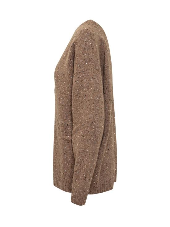 25FW 핑코 가디건 105739A2U4 C3Z BROWN - PINKO