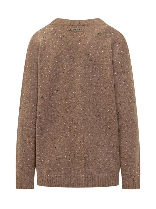 25FW 핑코 가디건 105739A2U4 C3Z BROWN - PINKO