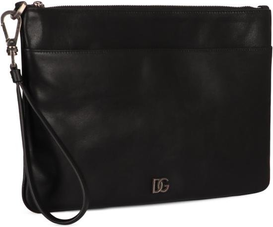 26SS 돌체앤가바나 레더 토일레트리 클러치 BP3294AU994 80999 Black - DOLCE & GABBANA