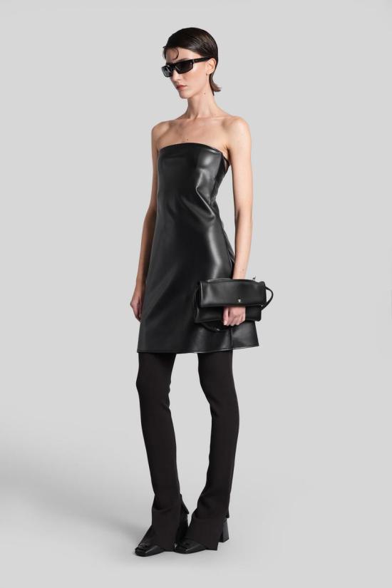 25FW 쿠레쥬 숏 원피스 430124 425JRO749PU0049 Black - COURREGES