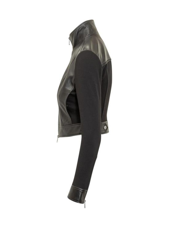 25FW 핑코 가죽 자켓 105367Y75K Z99 Black - PINKO