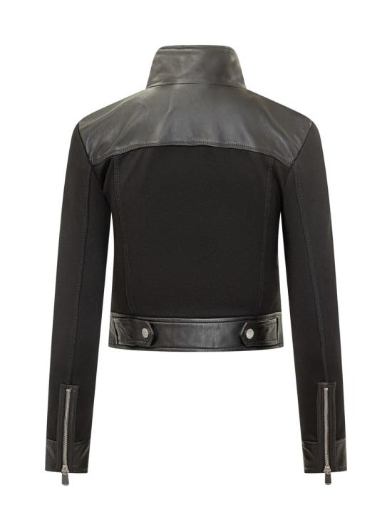 25FW 핑코 가죽 자켓 105367Y75K Z99 Black - PINKO