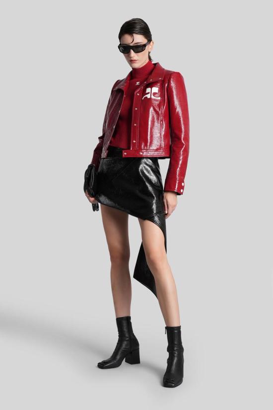 25FW 쿠레쥬 숏 스커트 430122 425CJU319VY0014 Black - COURREGES