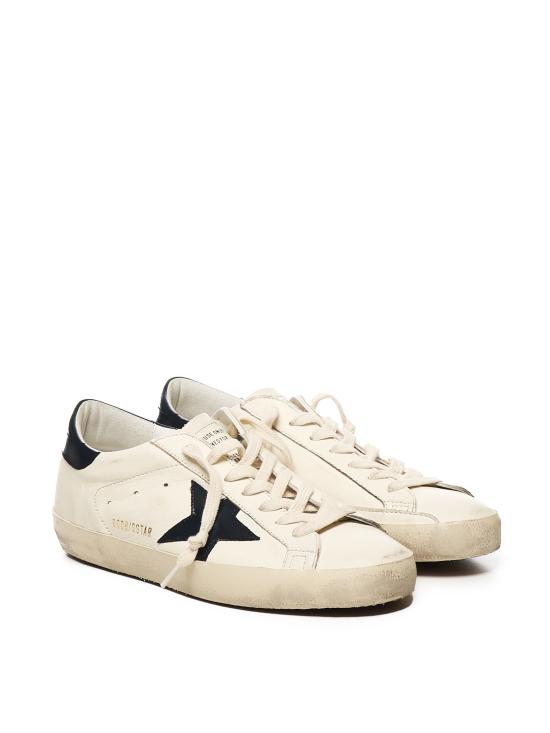 26SS 골든구스 슈퍼스타 스니커즈 GMF00101 F00416415430 BEIGE NIGHT BLUE - GOLDEN GOOSE