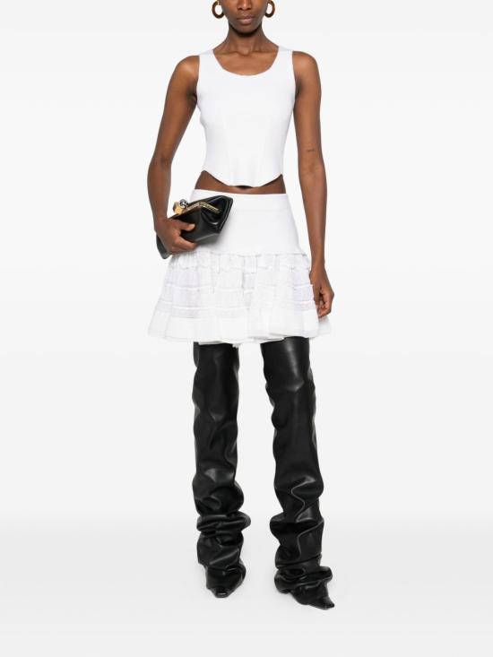 26SS 알라이아 민소매 티셔츠 AA9H1409K141C 054 White - ALAIA