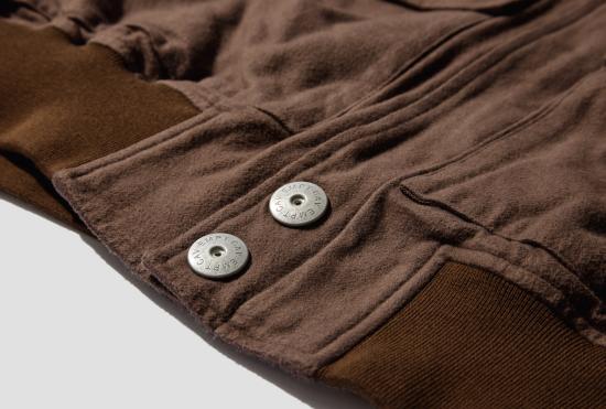 25FW 카브엠트 자켓 코튼 플란넬 지퍼 재킷 CES28JK15 브라운 - CAV EMPT