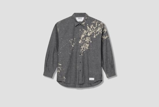 25FW 네이버후드 긴팔 셔츠 252ARNH SHM02 BK