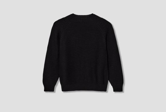 25FW 카브엠트 스웨터 라글런 슬리브 코튼 니트 블랙 CES28KN04 블랙 - CAV EMPT