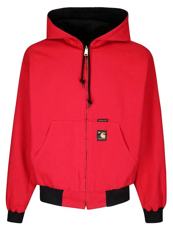 25FW 칼하트 WIP 자켓 I0364123GJ02 BLACK USA RED DOM - CARHARTT WIP