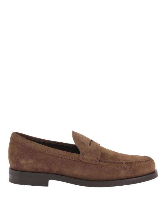 25FW 토즈 스탬프 모노그램 스웨이드 로퍼 XXM0ZF0Q920RE0S818 Brown