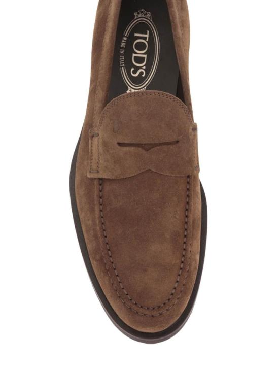 25FW 토즈 스탬프 모노그램 스웨이드 로퍼 XXM0ZF0Q920RE0S818 Brown - TODS