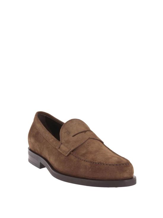 25FW 토즈 스탬프 모노그램 스웨이드 로퍼 XXM0ZF0Q920RE0S818 Brown - TODS