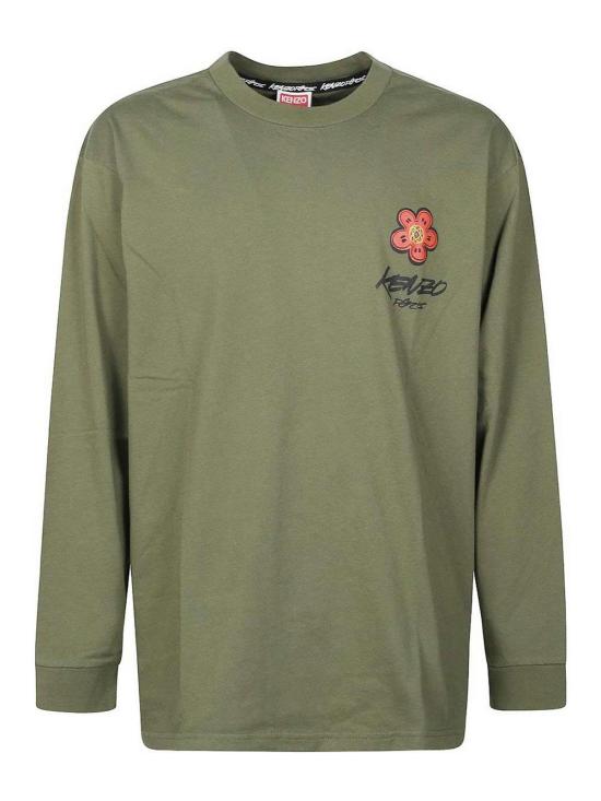  겐조 반팔 티셔츠 FF65TL3514SG50 Light Brown