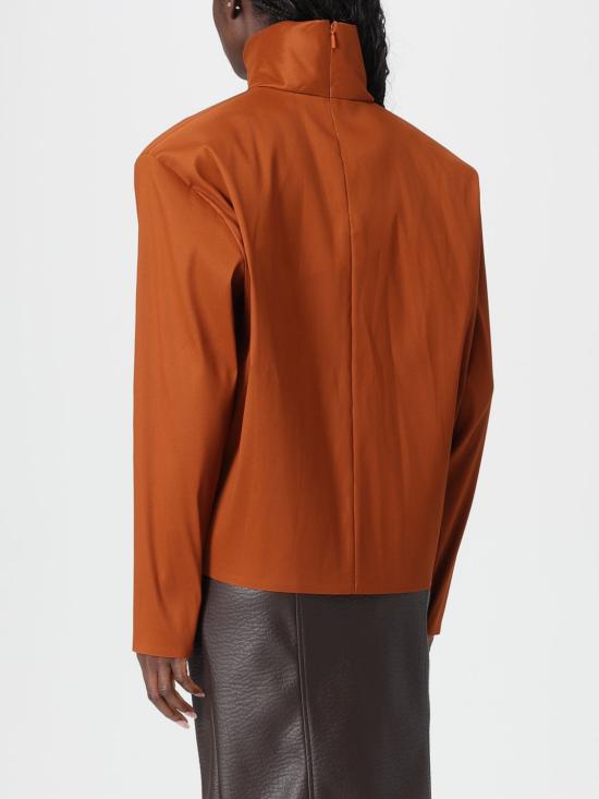 25FW 생로랑 실크 블렌드 탑 845857Y5J95 2498 Leather - SAINT LAURENT