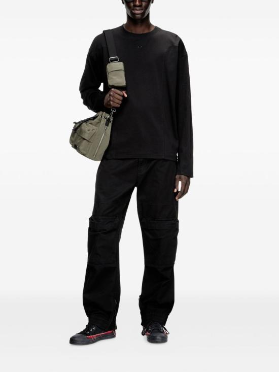 26SS 디젤 반팔 티셔츠 A19444 0AIJU9XX Black - DIESEL