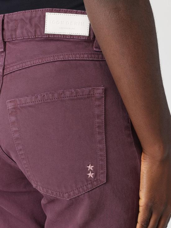 25FW 아이콘데님 데님 팬츠 JILL PT8732 Burgundy - ICON DENIM