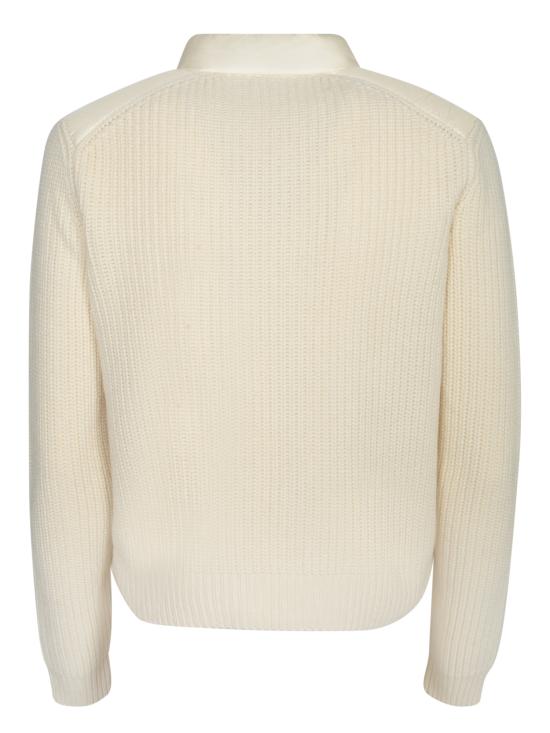 25FW 몽클레어 패딩 울 집업 가디건 9B00028M4281034 WHITE DOM - MONCLER