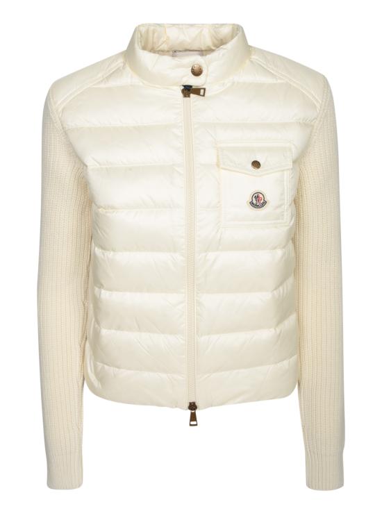25FW 몽클레어 패딩 울 집업 가디건 9B00028M4281034 WHITE DOM
