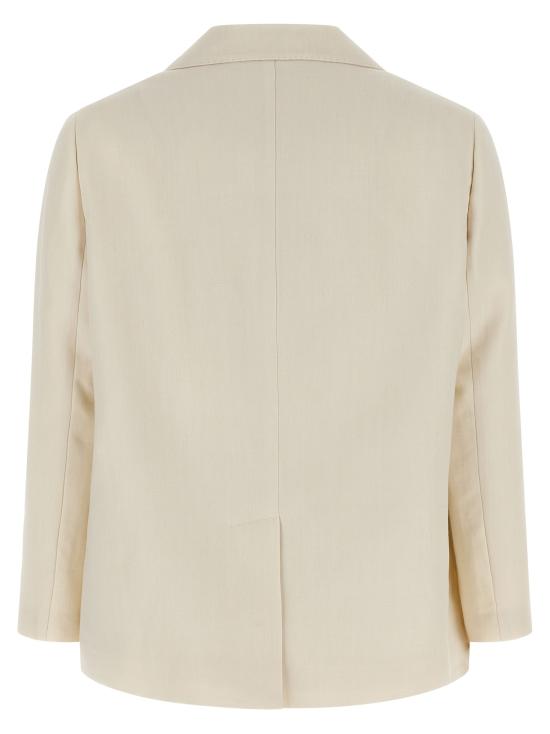 26SS 브루넬로 쿠치넬리 모닐리 비스코스 & 리넨 플루이드 트윌 블레이저 MH1267621C579 - BRUNELLO CUCINELLI